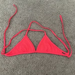 Jolyn Triangle Swim Top // Color: Ruby Pink // Size: MEDIUM